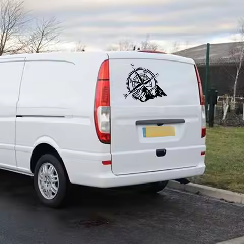 Car Vinyl Stickers For Mercedes Benz Vito V Class Viano W447 W639 W638 Camper Van Motorhome Compass 