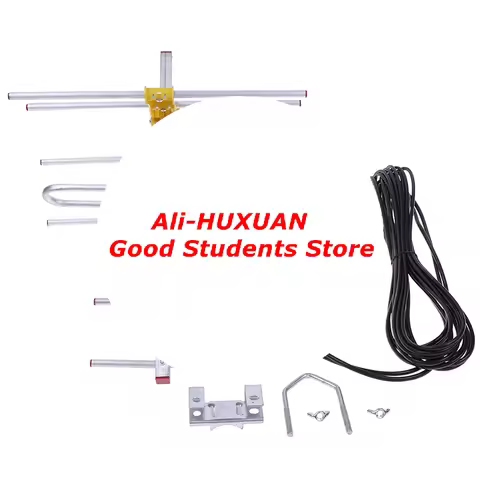 1PCS Outdoor 100Mile Amplified 8 Yagi Antenna HD TV 10dB Long Range UHF/VHF/FM HDTV