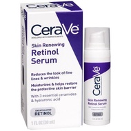 CeraVe 30ml Skin Renewing Retinol Resurfacing Hydrating Hyaluronic Acid Serum For Post-Acne Marks And Skin Texture Pore Refining  Fast Shipping