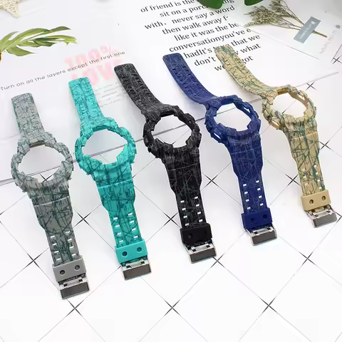 Smart Bracelet Cover with Watch Band GD120/GA100/GA110 Strap Silicone Frame Protective case GD-120/G