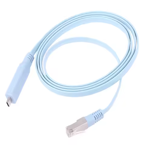 (.) 1.5m Usb C To Rj45 Console Cable Rs232 Serial Adapter For Router Rj 45 Data Converter Type-C Swi