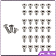 [PrettyiaMY] 10pcs M3 Polished Titanium  screw Hex Allen Socket  Screws, M3 x 6mm, M3 x 8mm, M3 x 10