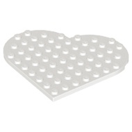 LEGO Parts 65486 Plate, Round 9 x 9 Heart