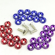 Screw Spacer Car Modification Screw 10Decorative License Plate Frame Screws Car Modification Spacer 