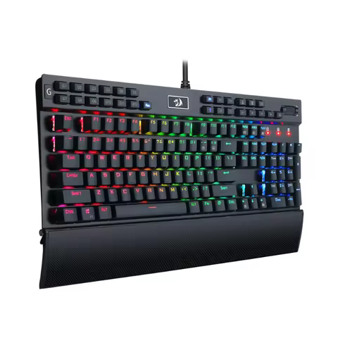 Redragon K550 RGB Gaming 104 Keys + 12 Macro G Keys Wired Mechanical & Wrist Rest Keyboard