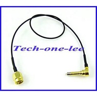 Free shipping RF Pigtail SMA Plug male to C2 male plug connector adapter 1.37 Cable 30cm test leads for one