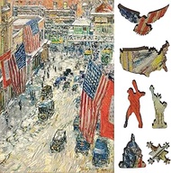 Wooden Jigsaw Puzzle for Adults - Uniquely Shaped Pieces - Made in The USA by FoxSmartBox - 215 Piec