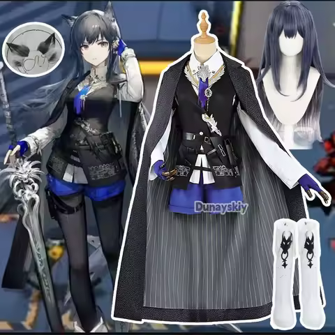 Game Arknights Texas The Omertosa Battle Suit Cosplay Costume XS-3XL Gorgeous Uniform Halloween Part