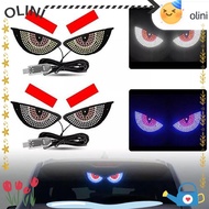 OLINI Cars Dynamic LED Light, Animation LED USB Devil Eyes LED Light, Auto Accessories Modification 
