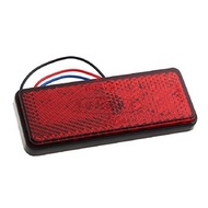 E5 Square Reflector w/ LED for E-Bike, Bicycle MOTOR SCOOTER MOTORCYCLE [PAB PMA PMD food delivery G