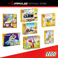LEGO Creator - 31145, 31146, 31147, 31148 Red Dragon, Flatbed Helicopter, Camera, Roller Skate, Wate