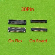 2pcs 30 Pin LCD Display FPC Connector Socket For Samsung Galaxy J100 J1 J100F J100FN J100H Screen Flex Plug Port On Motherboard