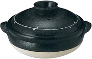 37-13154/2-979074 Black Earthenware Pot, No. 9 Deep Pot, 11.0 inches (28 cm), 1.1 gal (3.4 L), Direc