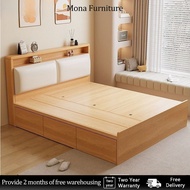 Panel Bed Tatami Bed Storage Bed Super Single Size Bed Frame Queen Size Bed Frame King Size Bed Fram