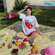 Beautiful summer freesize AB House Tomato Shirt