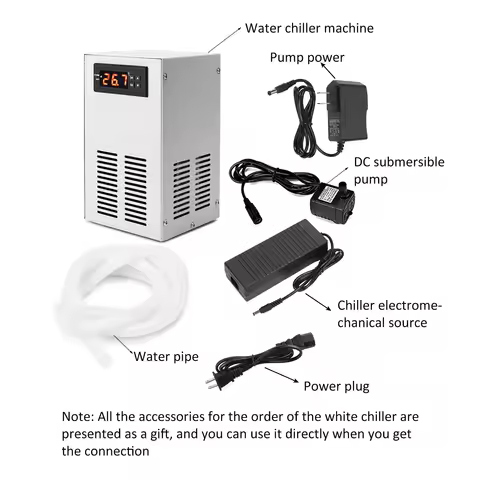 72W Aquarium Fish Tank Water Chiller Constant Temperature Cooling System Fish Tank Accessories