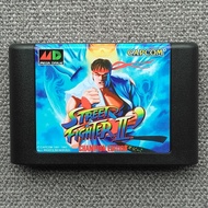 Sega MD Card < STREET FIGHTER 2 Engineering Full Version > 12 People Version GENESIS STREET FIGHTER 