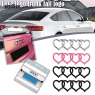 KORALY Love Heart Logo Rear, ABS Plastics Heart-shaped Trunk Tail Label Badge, Four Ring Label for C