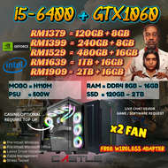 Intel Core i9 i7 i5 i3 Nvidia GTX1650 GTX950 Gaming Desktop PC DOTA2 CSGO PUBG FORTNITE GTA FIFA