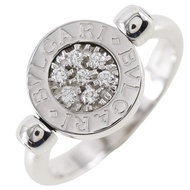 BVLGARI青金石戒指，9號，18K白K金x 青金石，義大利製造，約6克，女士款 [二手]