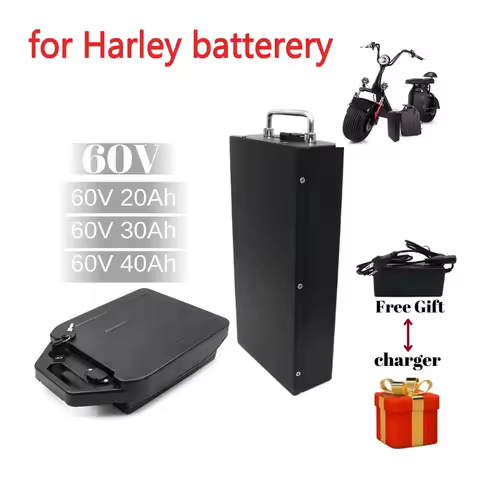 HarleyBattery 60V 20Ah 30Ah 40Ah Electric Motorcycle 18650 Lithium Battery Suitable For CityCoco Ele