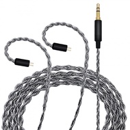 Headphone Cable 4-Strand Square Braided Silver-Plated Headphone Upgrade Cable MMCX/QDC/IM/IE100/IE20