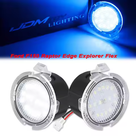 2pcs Side Mirror Puddle Light LED Lamp for Ford F150 Explorer Edge Expedition Flex Fusion Taurus X M