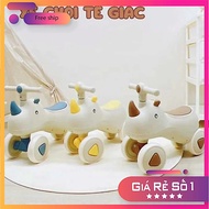 Baby balance walker, 4-wheeled walker with lights and fun music for children from 1-4 years old