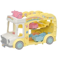 EPOCH Sylvanian Families Car Carrier [Let's play! Minna no Hoikuen Bus] S-70 ST Mark certified 3 years and up Toy Dollhouse Sylvanian Families 30 x 13.5 x 16.5 cm; 810 g