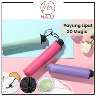 MATT 3D Magic Umbrella 3 Dimensional Magic Wet Rain Umbrella with Embossed Pattern