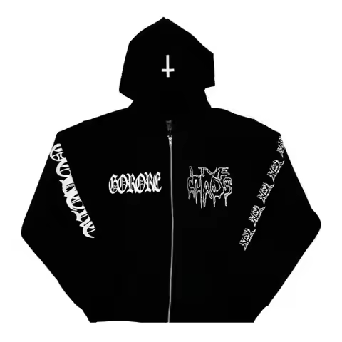 New Men KEN CARSON A Great Chaos actual hate Tour Pullover Hoodies Hoody Hooded Sweatshirts velvet C