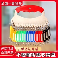 Key Tray Thickened Key Tray Key Storage Markable Key Tag Classification Management Label Key Ring Ri