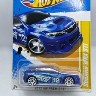 Diecast Car Hotwheels 1:64 SUBARU WRX STI biru blue