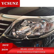 Chrome Car Accessories Headlight Cover For Toyota Fortuner Hilux Sw4 2012 2013 2014 Ycsunz