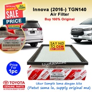 <Original> New Hilux Innova (2016-) Air Filter GUN125 GUN126 TGN140 17801-YZZA3 TM17801-YZZA3 TOYOTA