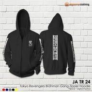 Jaket Tokyo Revengers Brahman Gang Fleece Hoodie JA TR 24