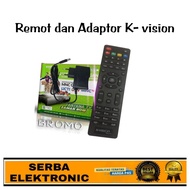 Remote and adapter for k-vision Bromo c2000 receiver, Bromo c band