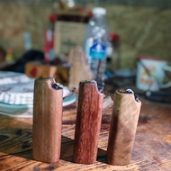 Sarung lighter kayu asli (kayu kempas, merbau dan cengal)