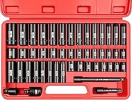 YIYITOOLS 48 Pcs 3/8β Drive Impact Socket Set (5/16 inch to 3/4 inch and 8-22mm),6-Point,CR-V