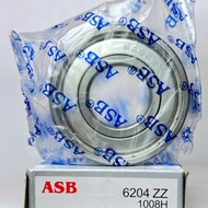 BALL BEARING 6204 ZZ ASB ORIGINAL LAHER BEARING 6204 ZZ IRON CAP 1pcs Kab Bandung