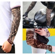 Tattoo cuff Sleeve motorcycle hand protector arm anti UV - stocking