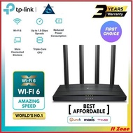 TP-Link Easymesh AX1500 Dual Band Gigabit Wireless WiFi 6 Router Archer AX12 For UniFi/Maxis/Time Fi