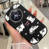 Case Realme 12 4G 12 5G 12 Plus 13 11 Pro 11X C67 P1 5G Narzo N65 70X 70 Pro 60 60X 5G Cute Cat Case