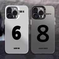 Lucky Number 8 6 Pattern Phone case Compatible For OPPO A6X A5X A3S A5 Pro AX5 A5S AX5S A7 AX7 A12 A
