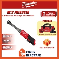 MILWAUKEE M12 FHIR38LR FUEL 3/8'' Cordless Extended Reach High Speed Ratchet 47Nm M12FHIR38LR