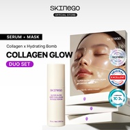 [SKINEGO official] Collagen Bubble Serum + Hydrogel Mask Glow Duo Set, Collagen, Glow, K-Beauty