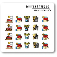 hobonichi jibun techo sticker ( vehicle payment due)