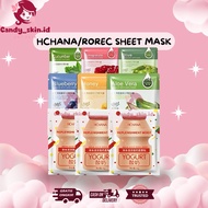 Hchana / Rorec Sheet Mask | Rorec / Hchana Natural Skin Care Mask | Rorec Fruit Mask | Fruit Sheet M