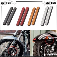LET 2Pcs Motorcycle Front Fork Reflector Motorcycle Accessories Reflective Strip Side Reflector Warning Sign for Harley