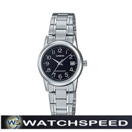 Casio LTP-V002D-1B LTPV002D-1B Standard Stainless Steel Ladies / Womens Watch